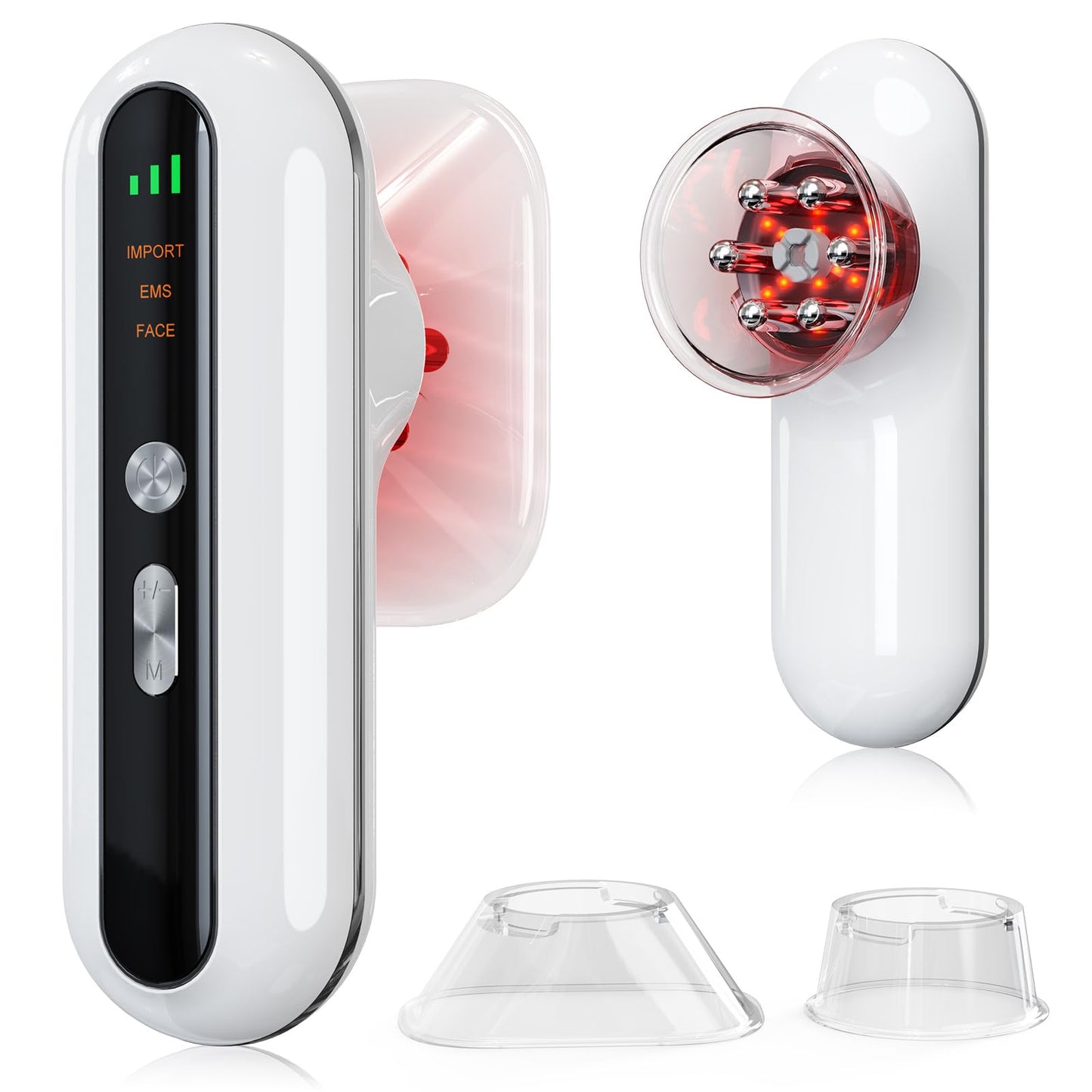 Hoakya 3-in-1 Body Suction Machine, Red Light Therapy Body Massager Electric Cupping Therapy, Suitable for Waist Abdomen, Arms, Hip and Legs