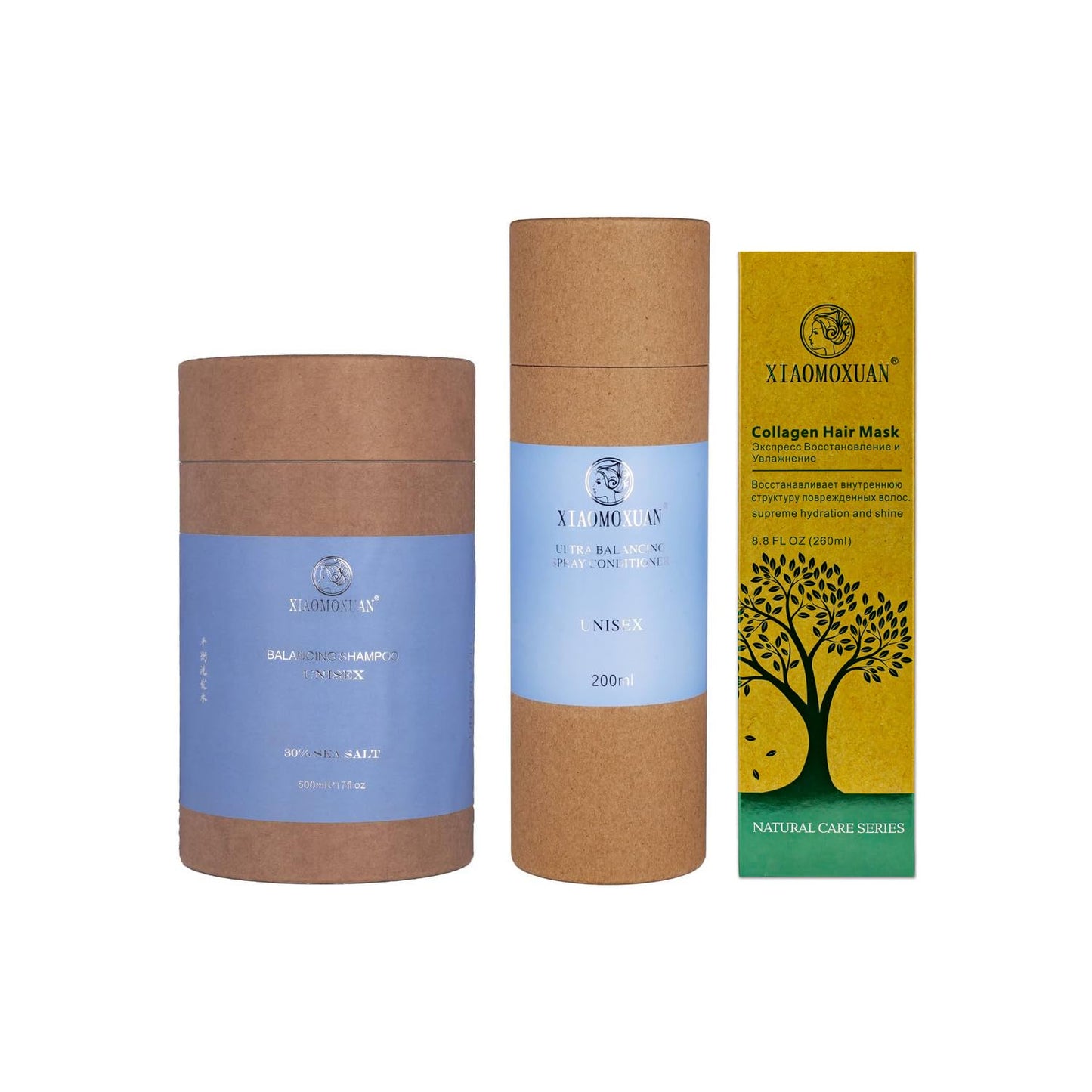 Tea Tree Oil Hair Mask & Shampoo Conditioner Set - Sulfate & Paraben Free, Volumizing Bundle
