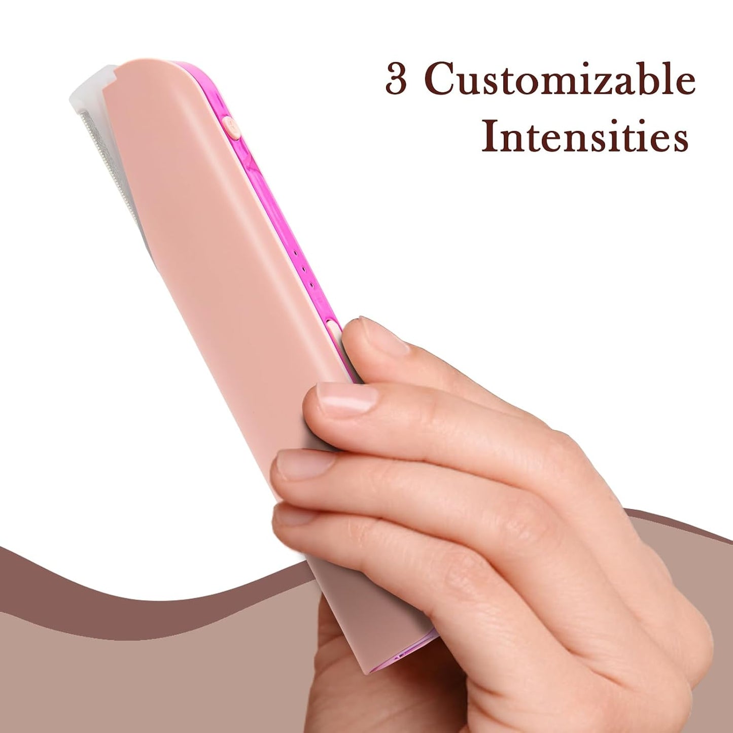 Dermaplane Razor for Women - 3 Speed Sonic Hair Removal Tool | Rechargeable, Safe Peach Fuzz & Dead Skin Remover with 6 Heads