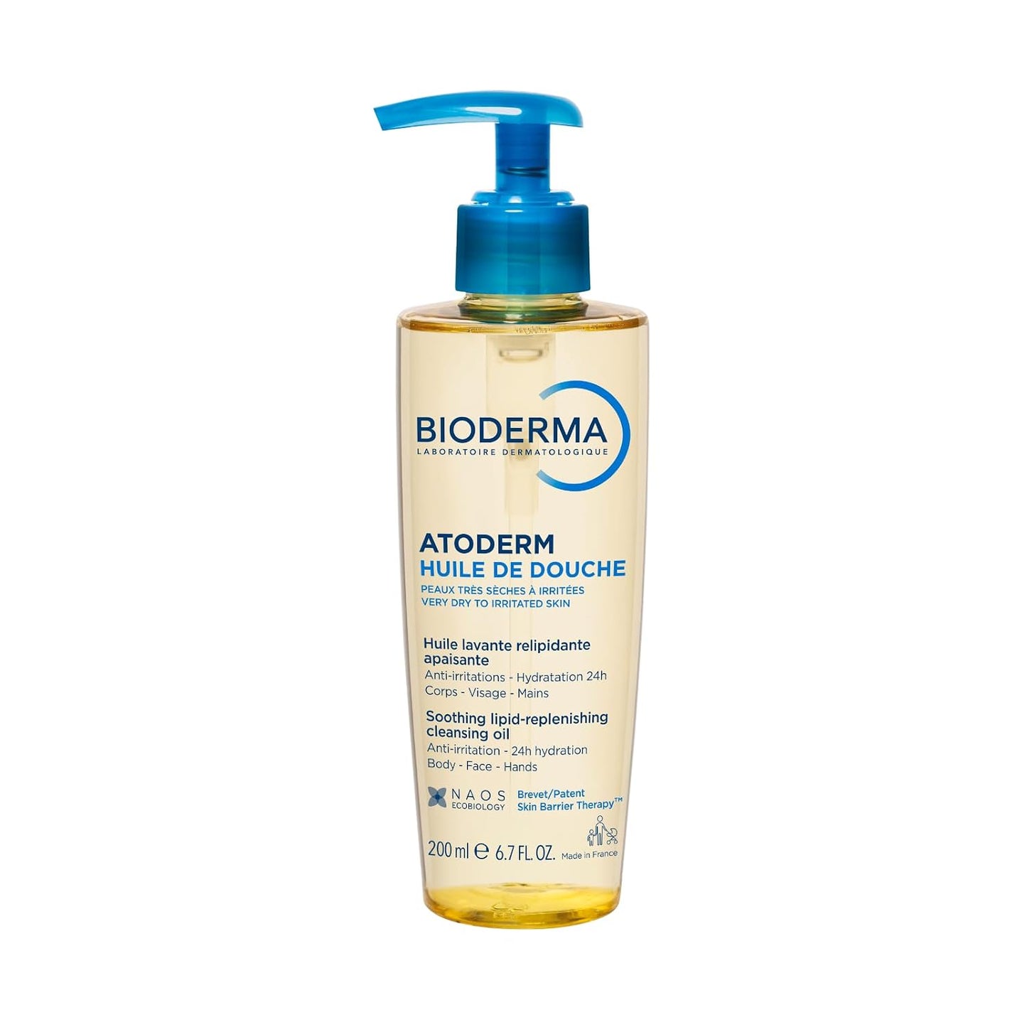 Bioderma Atoderm Shower Oil - Nourishing Cleansing Oil for Dry & Sensitive Skin | Family Size 16.7 oz