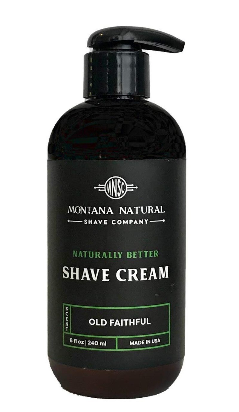 MNSC Old Faithful Naturally Better Pump Shave Cream - Smooth, Hypoallergenic, All-Natural, & Handcrafted in USA