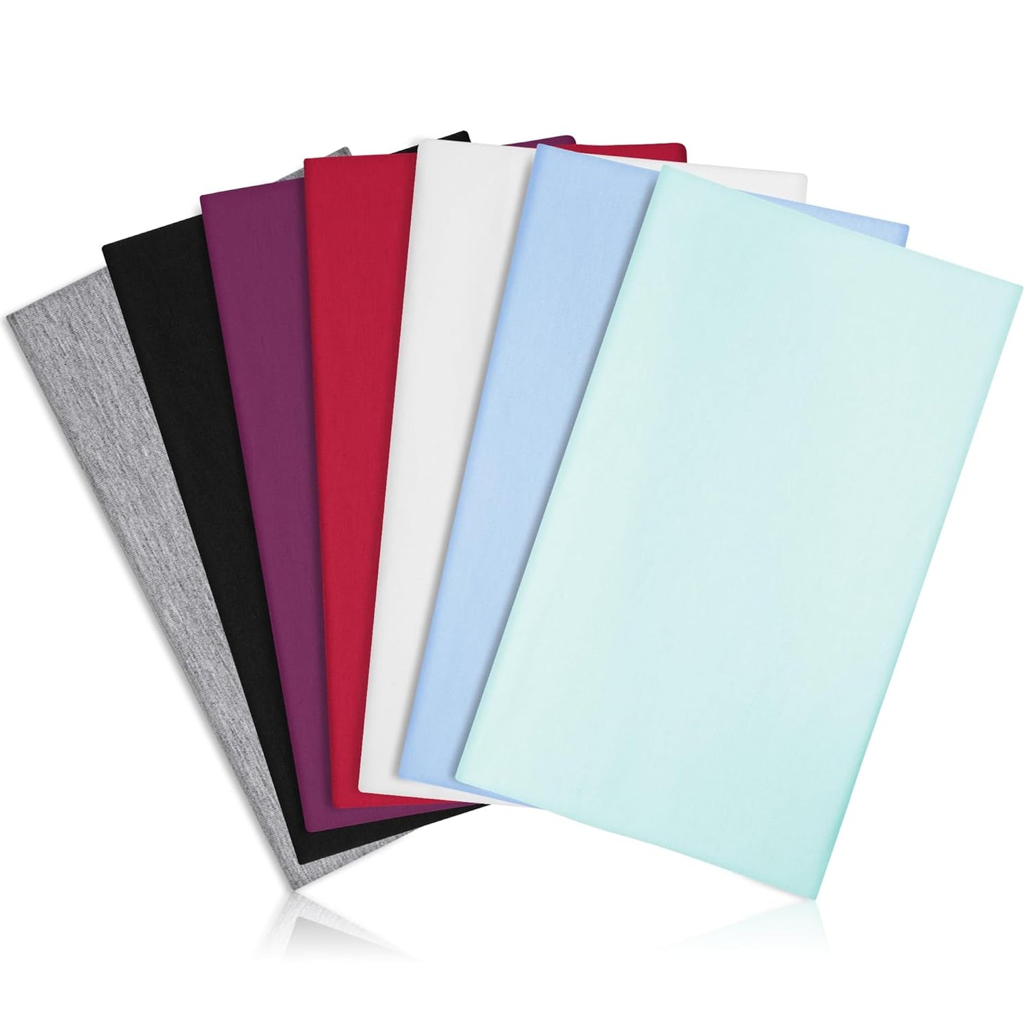 Wide Cloth Headbands for Women - 7PCS Soft & Stretchy Hair Bands for Workout, Yoga & Daily Wear