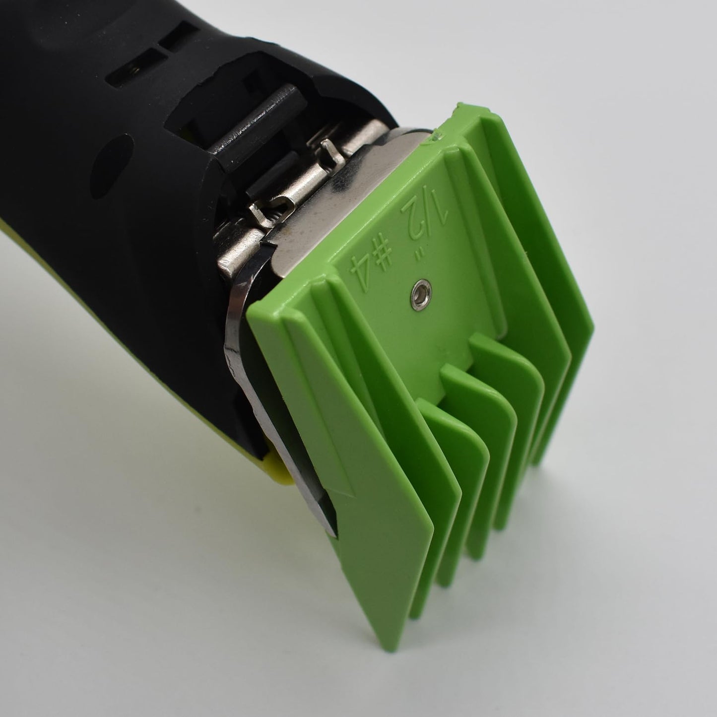 Professional A5 Animal Clipper Attachment Guard Guide Combs Set, 1/8" 1/4" 3/8" 1/2" Compatible with Andis AG BG, Oster Classic 76 Golden A5, Wahl KM Series Pet Groomer Horse Clipper Models (Green)