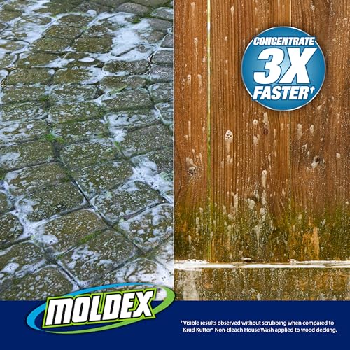 Moldex® Outdoor Cleaner Concentrate with Bleach - 1 Gallon for Mold & Mildew Removal