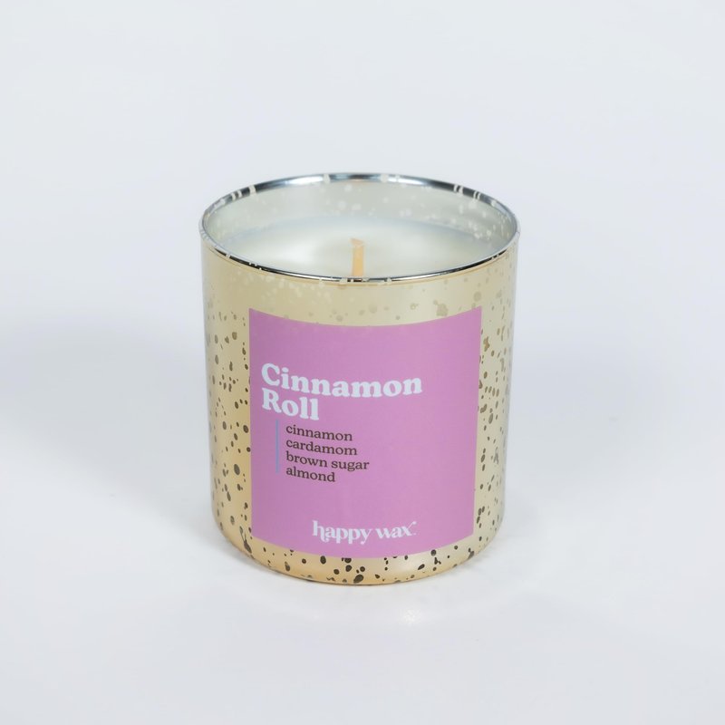 Happy Wax Lemon Verbena All Natural Soy Wax 3 Wick Premium Scented Candle, Infused with Essential Oils, Long Lasting 40+ Hours of Burn Time, Fresh Lemon Scented Candle