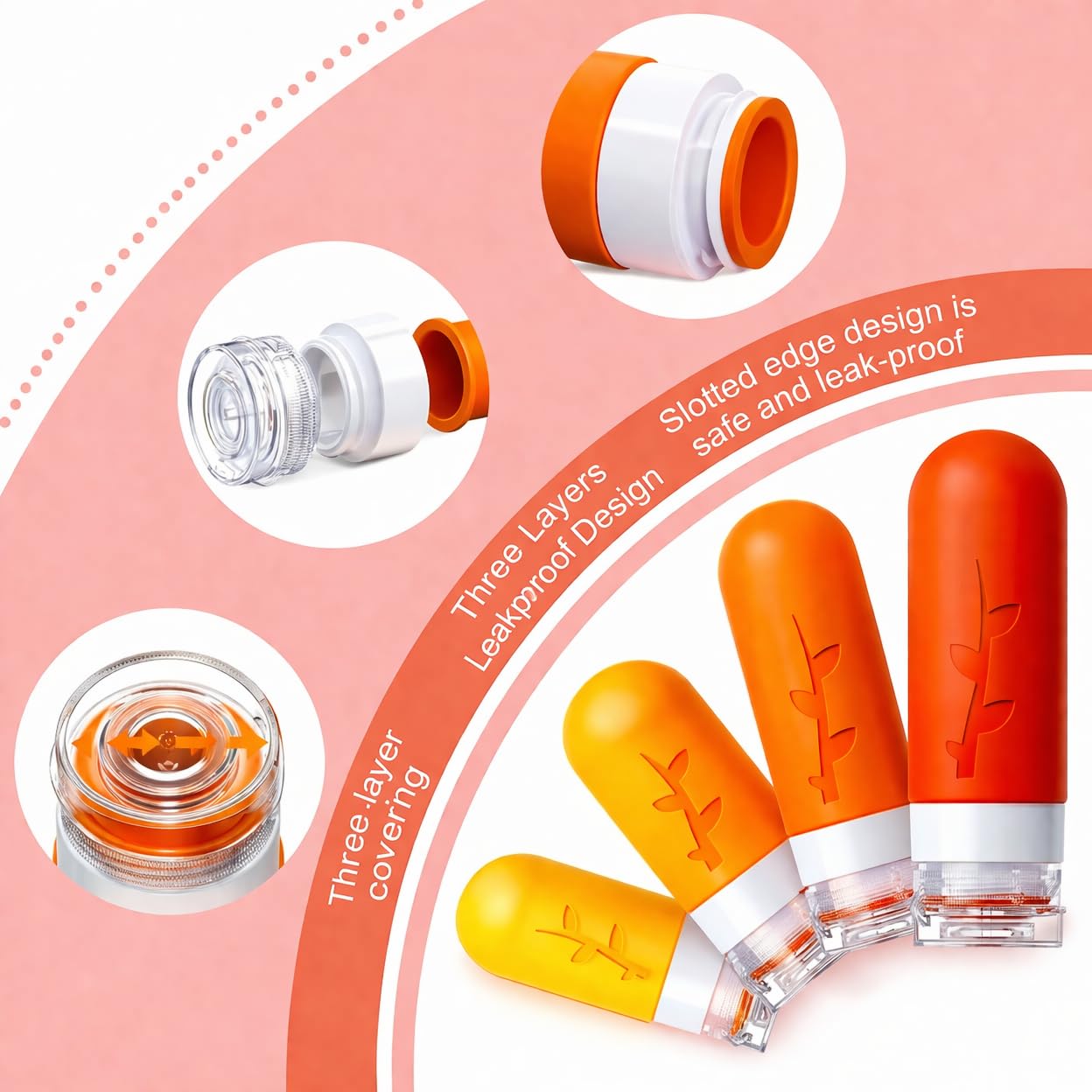 Travel Containers for Toiletries - 18-Pack TSA Approved Travel Bottles & Jars | Portable Essentials