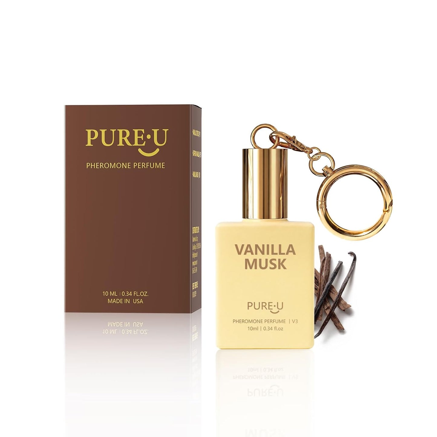 Vanilla Musk Roll-On Perfume for Women | Long-Lasting Essential Oil Fragrance, 0.34 Fl Oz (10ml)