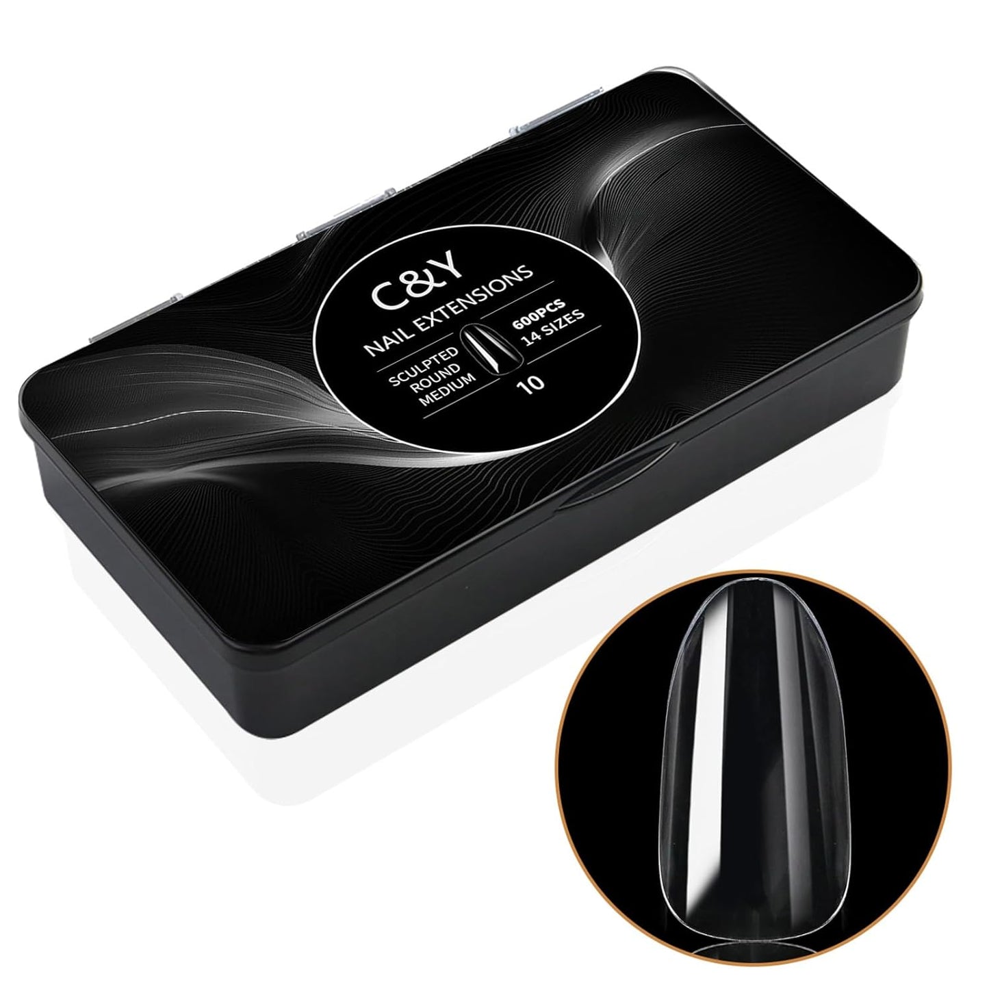 250pcs Sculpted XXLong Square Soft Gel Nail Tips - Full Cover Clear Acrylic Press-On Nails for Salon & DIY Manicure