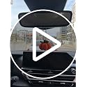 Handmade Crochet Pumpkin Car Rear View Mirror Ornament