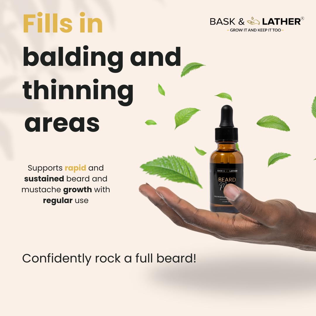 Beard Magic Growth Oil - Natural Oil for Thicker, Fuller Beards | Stimulates Hair Growth & Softens Facial Hair - 1 fl oz