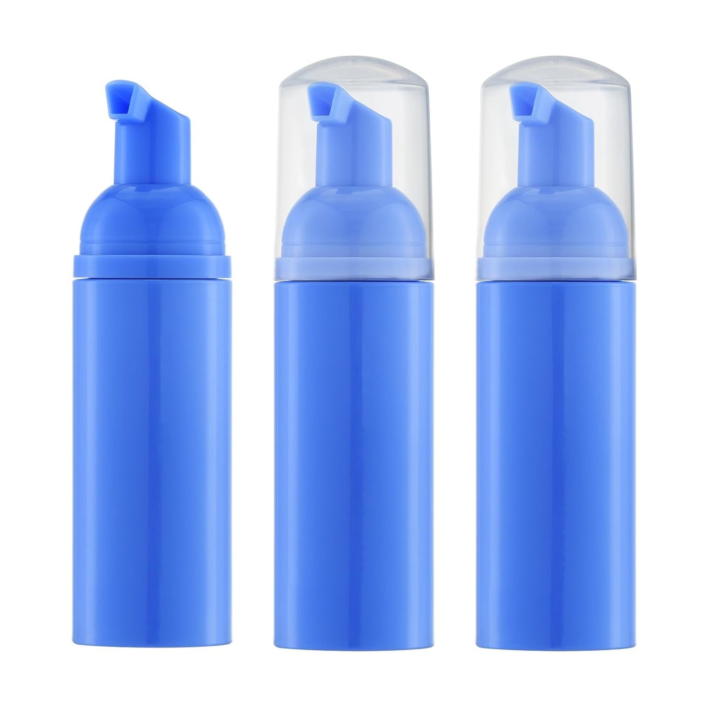 Foam Pump Bottle - Empty Travel Size Dispenser for Soap & Shampoo | Pink, 60ml, 3-Pack