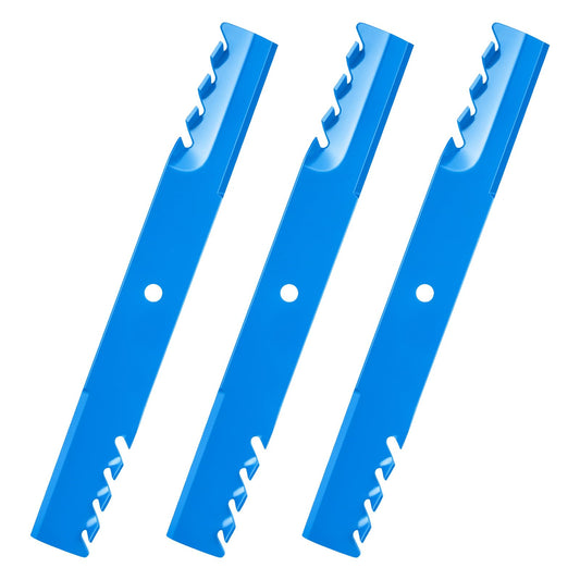 Aeagle Toothed Mower Blade for Husqvarna Scag Ferris 61" Deck 483318 48111 482879 1520842 539101733 112111-03 823006 79-117 794859 7075770 1520842 Bobcat Bunton, High Lift, 3 Pack (Blue)