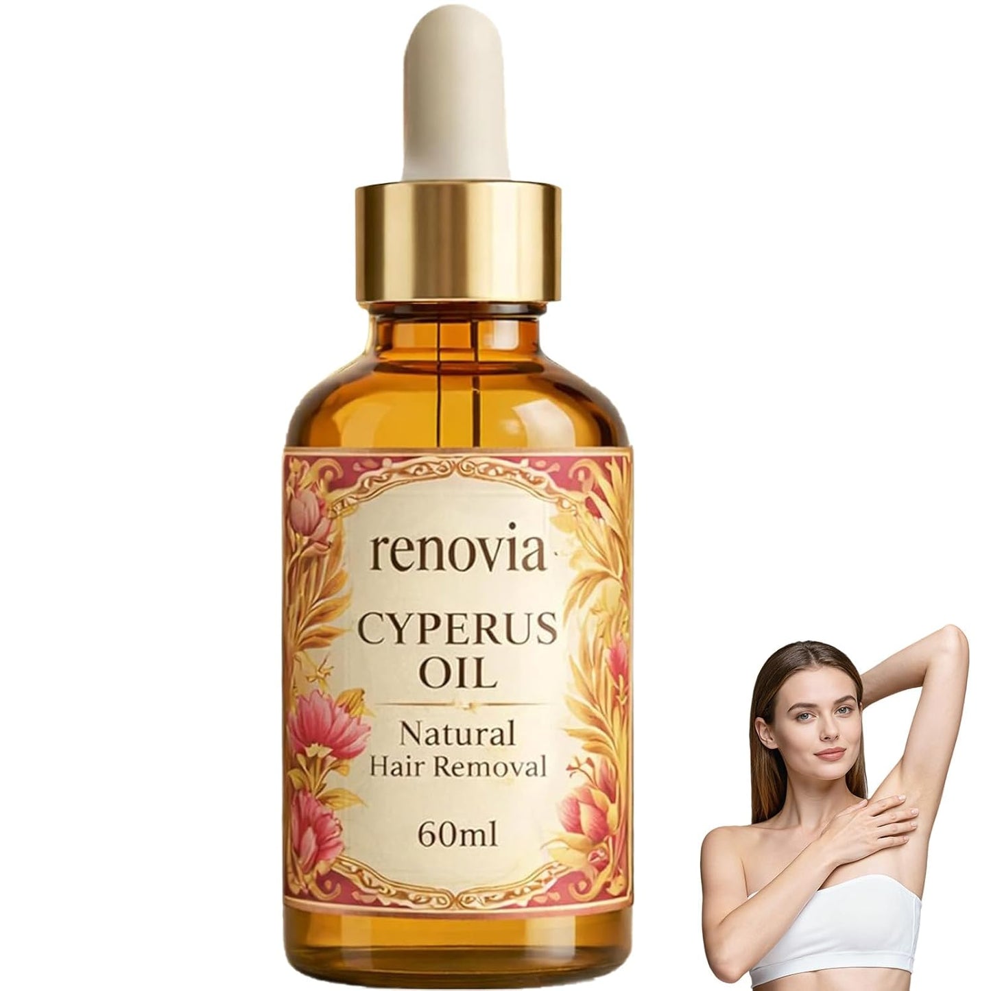 Cyperus Rotundus Oil for Hair Removal - Moisturizes & Soothes Skin | 1PC