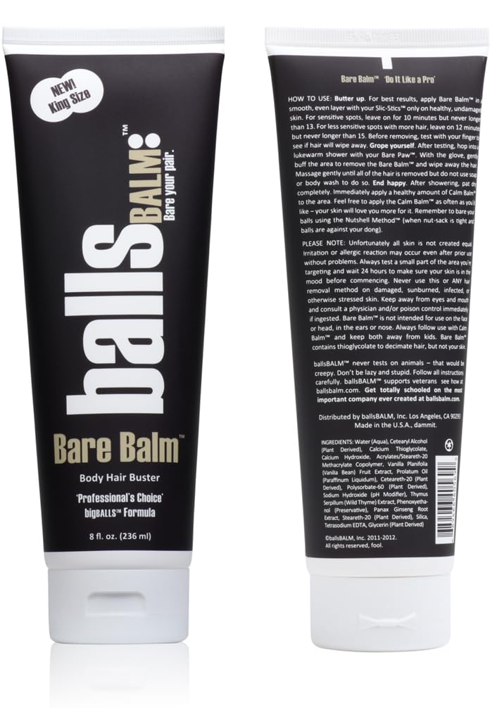 Bare Balm - Body Hair Management Cream (Professional's Choice || Big Balls Formula)
