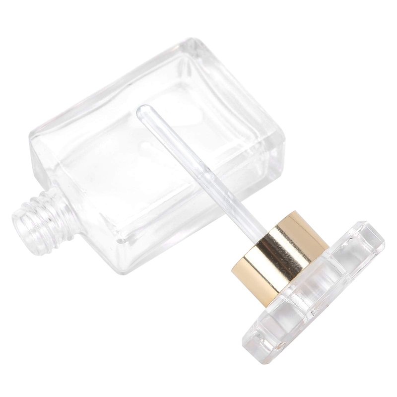 5pcs Clear Glass Empty Perfume Bottles, Travel Portable, Refillable Perfume Bottles, 17ml. Compact design, perfect for storing perfumes and essential oils.