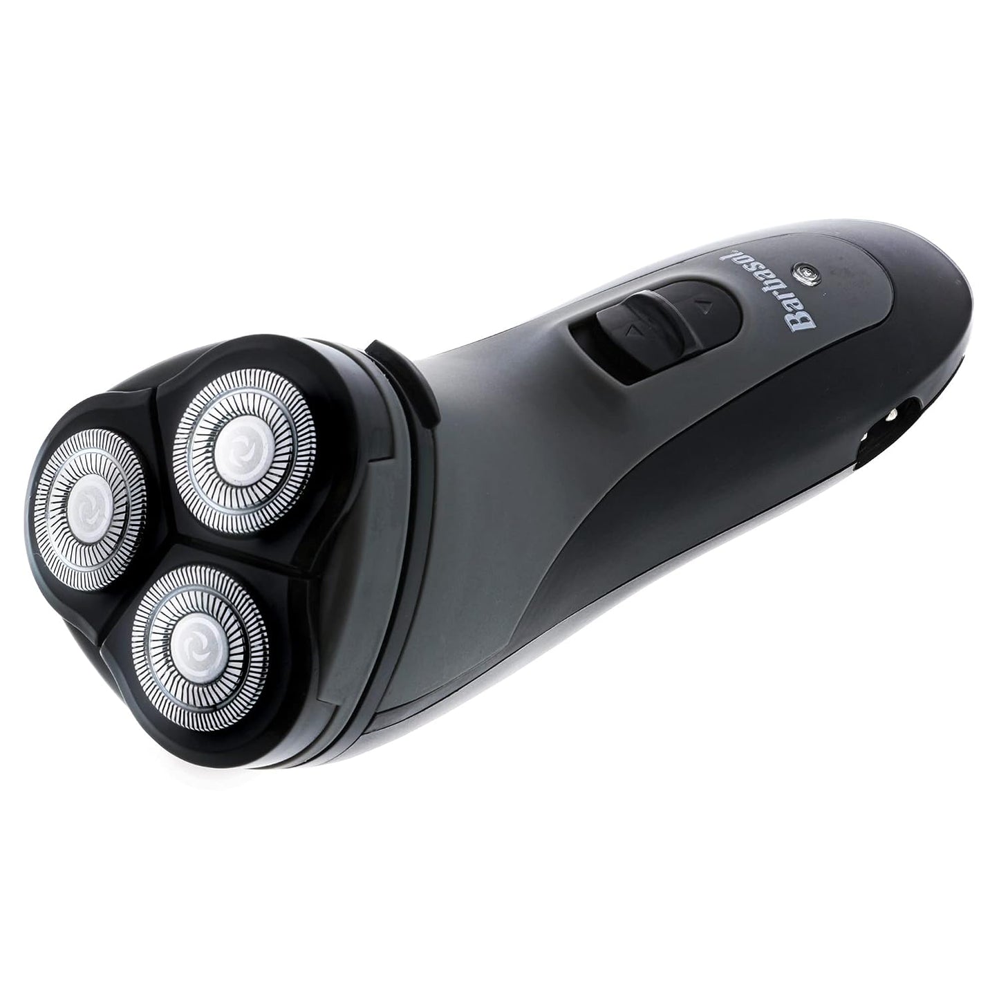 Barbasol Rotary Shaver - Rechargeable Electric Razor with Stainless Steel Blades | Pop-Up Trimmer, 45 Min Run-Time