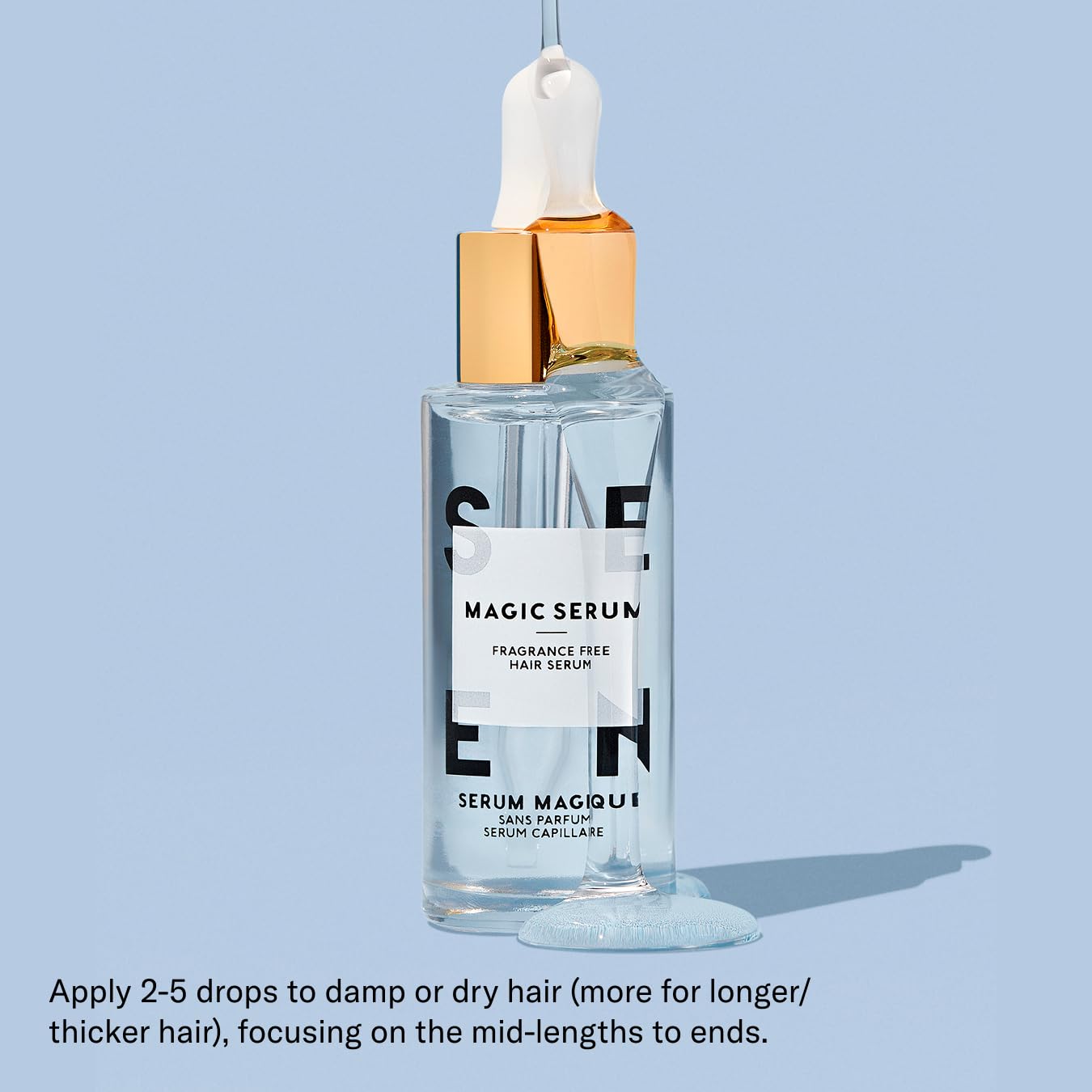 Magic Serum - Fragrance-Free Non-Comedogenic Hair Serum for Anti-Frizz | Safe for Sensitive, Eczema & Acne-Prone Skin