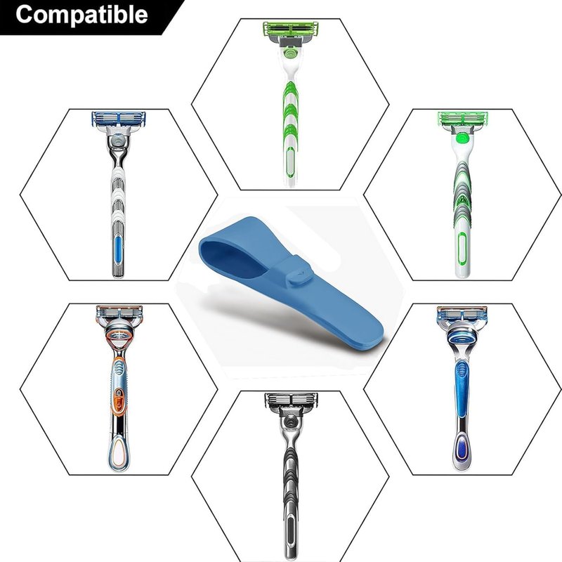 Silicone Razor Case for Travel - Waterproof & Anti-Scratch Razor Protective Cover for Gillette, Parker, Merkur, and Other Manual Razors