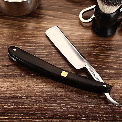 Gold Dollar Straight Razor with Wooden Scale – Vintage Barber-Grade, No Stabilizer