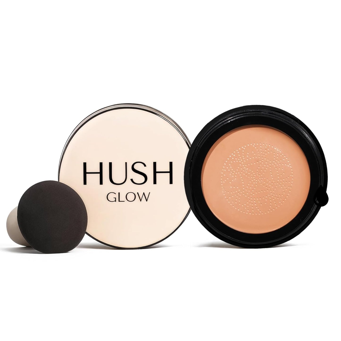 Hush Glow™ Foundation Cushion SPF 30 - Lightweight Skincare-Infused Foundation with Mushroom Applicator for Mature Skin | Brunet Brown