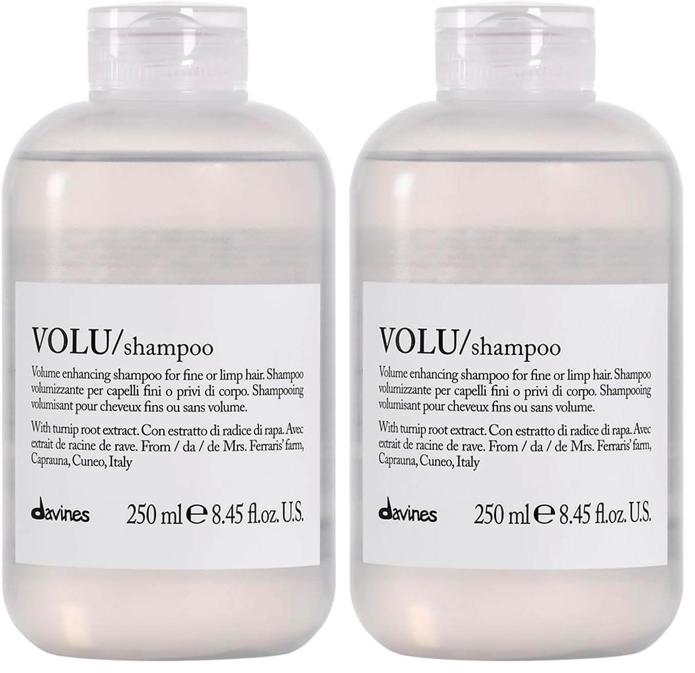Davines Volumizing Shampoo for Fine Hair - Gentle Root Lifting Cleanser with Turnip Root Extract | Lasting Body & Shine