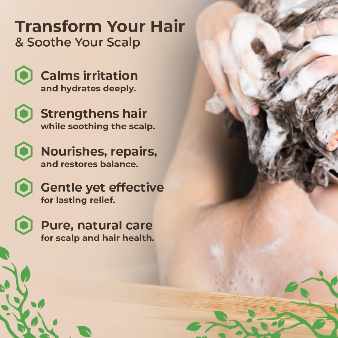 Eczema Psoriasis Shampoo & Conditioner Set | Anti-Dandruff Treatment for Dry Scalp & Itchy Hair