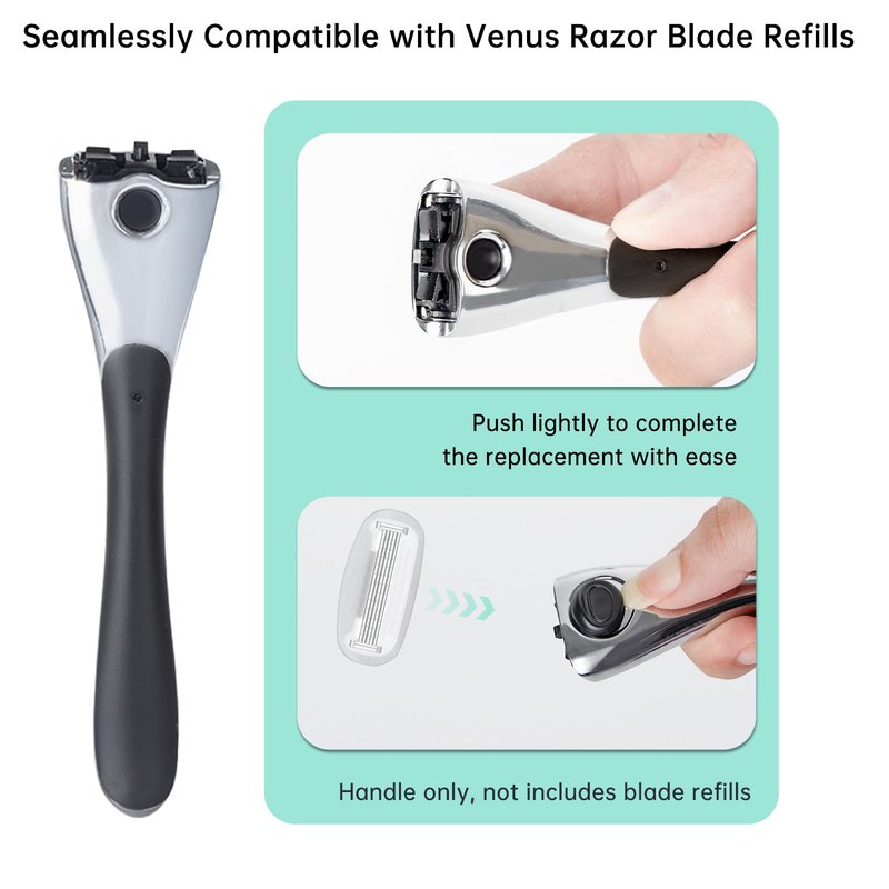 TEITEAI Metal Razor Handle Compatible with Billie Only