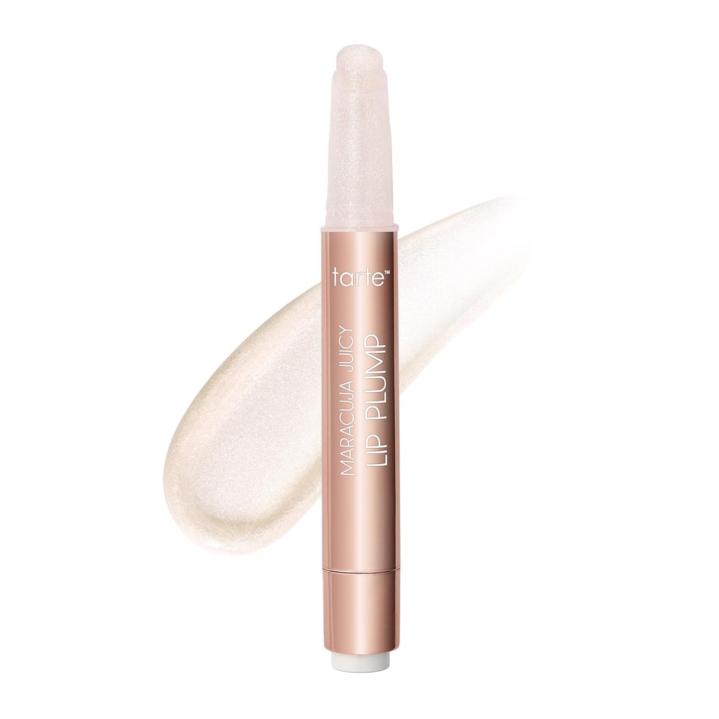 Tarte Maracuja Juicy Shimmer Lip Plump - Hydrating Lip Gloss Balm with Hyaluronic Acid & Vitamin E | Vegan & Cruelty-Free
