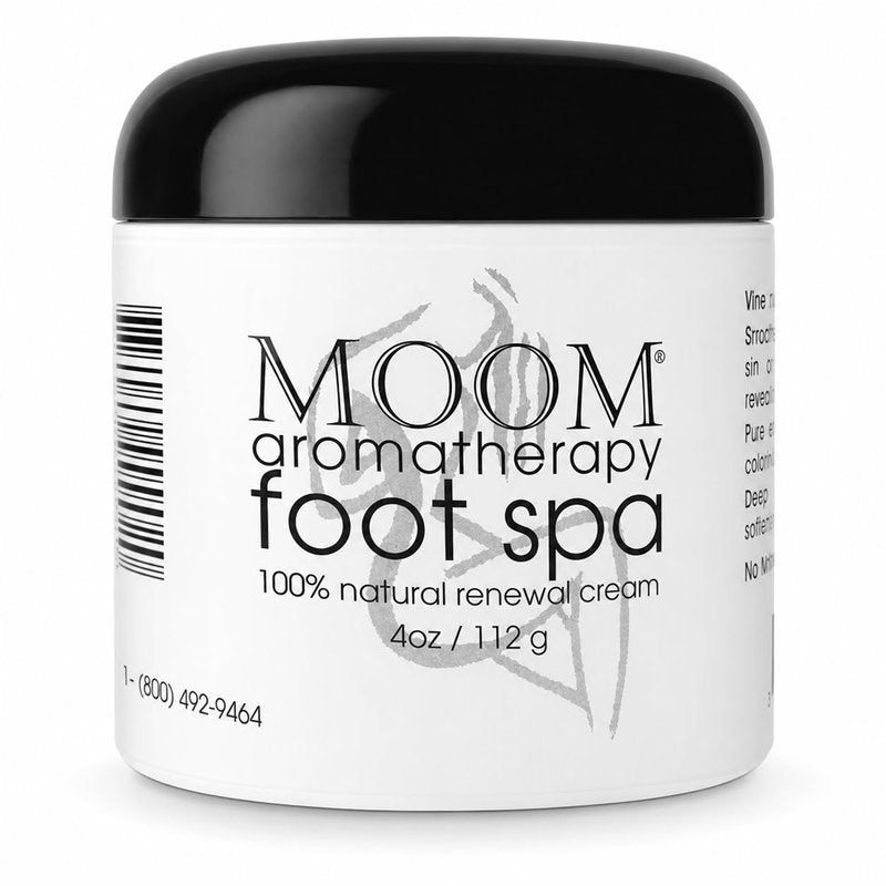 MOOM Foot Spa Cream – 100% Natural Foot Renewal, foot cream infused with Essential Oils for Soft, Smooth Feet, Moisturizer for Dry, Cracked Heels,Feet,Knees,Elbows,Hands (1oz) (2 Pack)