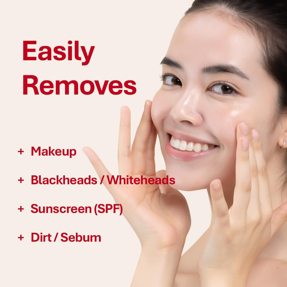 Korean Fire Camellia Cleansing Oil - Gentle Makeup Remover & Blackhead Eliminator | 6.76 fl oz / 200ml