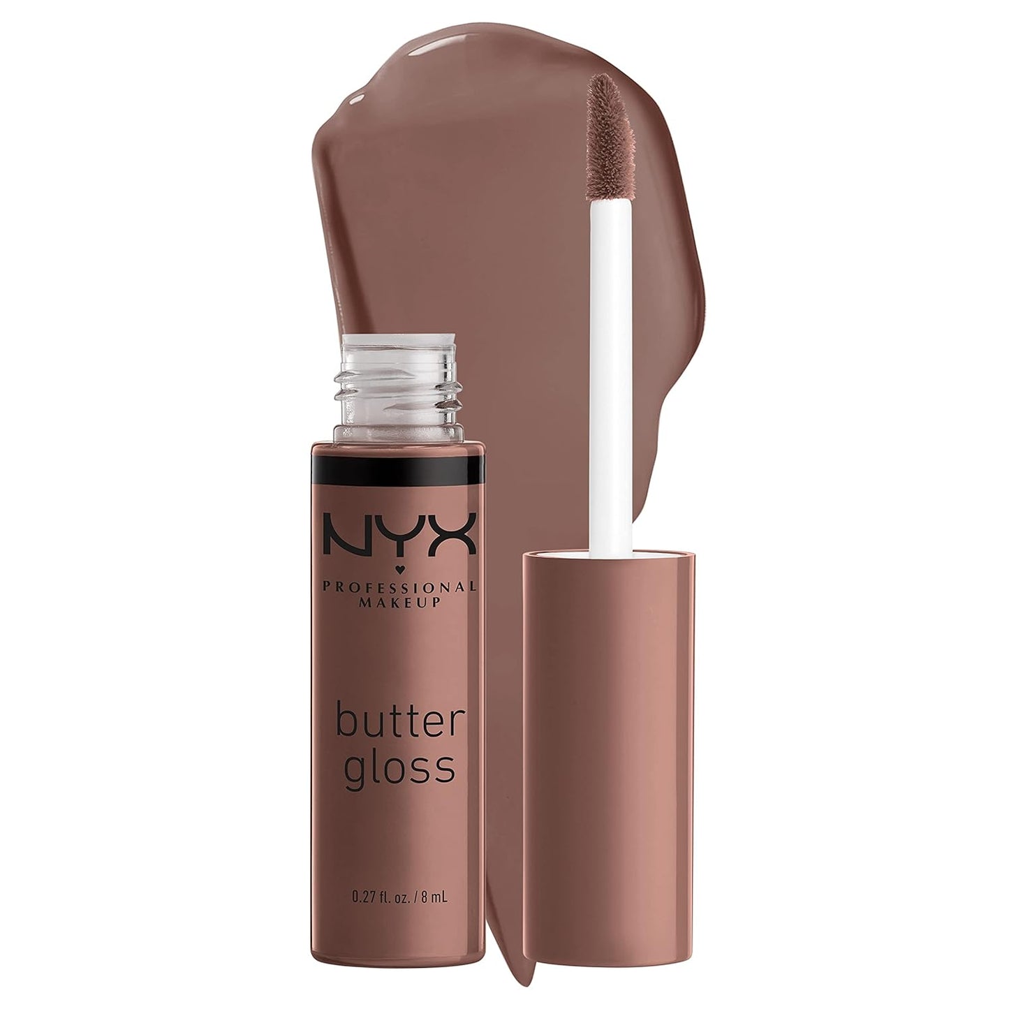 NYX Butter Gloss - Non-Sticky Lip Gloss Set | 3 Shades: Angel Food Cake, Creme Brulee, Madeleine