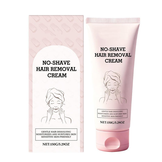 No-Shave Hair Removal Cream, Gentle Hair Dissolving Formula with Calcium Thioglycolate, Panthenol and Shea Butter, Sensitive Skin Friendly, 150g/5.29oz