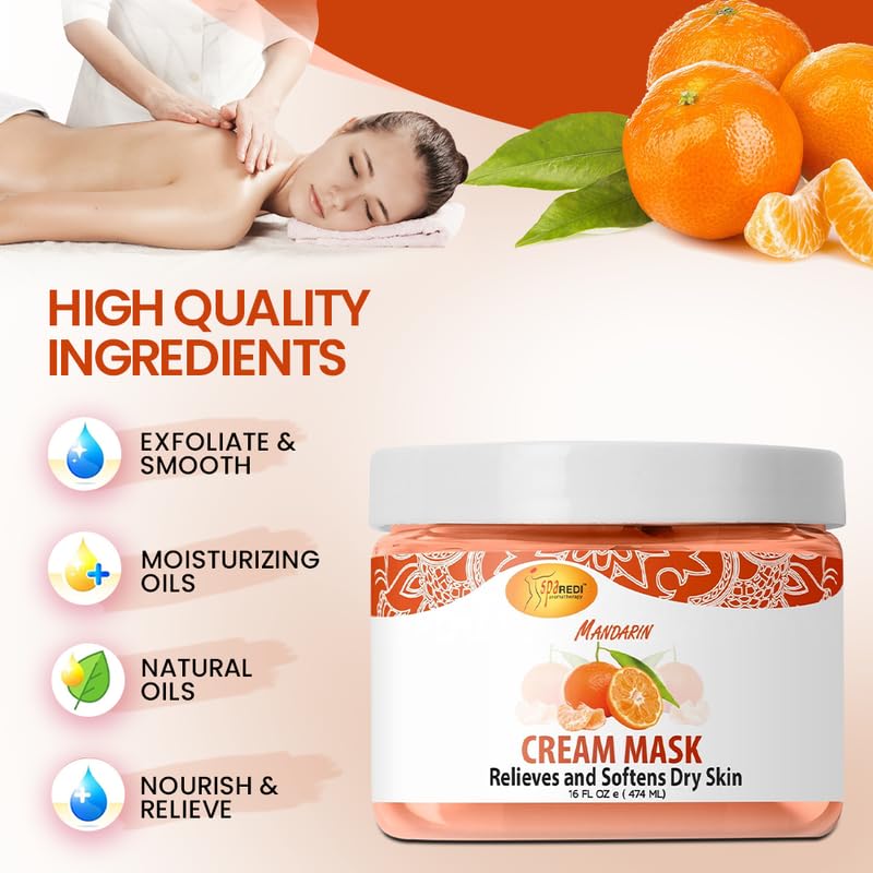 Spa Redi Deep Moisturizing Foot Mask 16 oz for Callus Repair & Softening