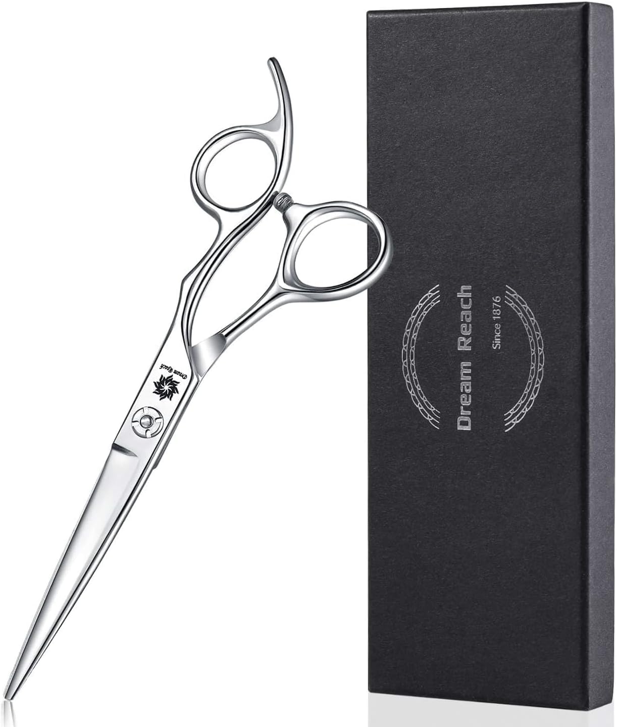 Dream Reach Professional Hair Cutting Scissors - 6 Inch Japanese 440C Steel Thinning Shear for Salon & Home Use