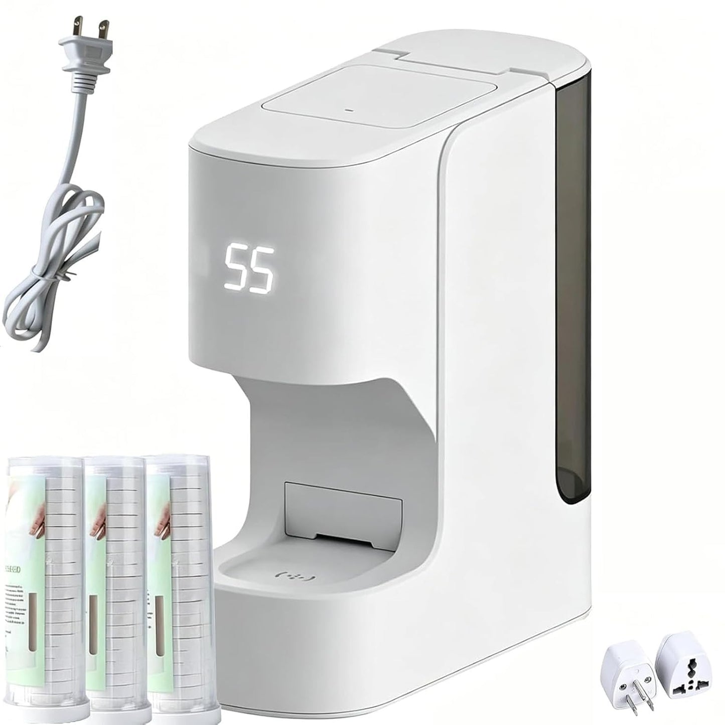 Face Towel Heater Machine - 55°C Quick Warmth | Smart Voice Alerts, Home Spa Equipment (1 Set + 60 Towels)