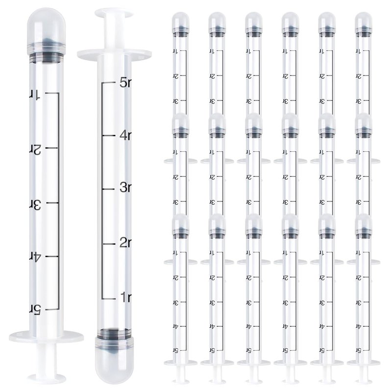 Dizzily 20 Pack Disposable Vaginal Cream Applicators - Fit OTC Gels, Lubes, Premarin, Estrace, Preseed or Creams Products - Comfortable Design, Individually Wrapped, Dosage Markings