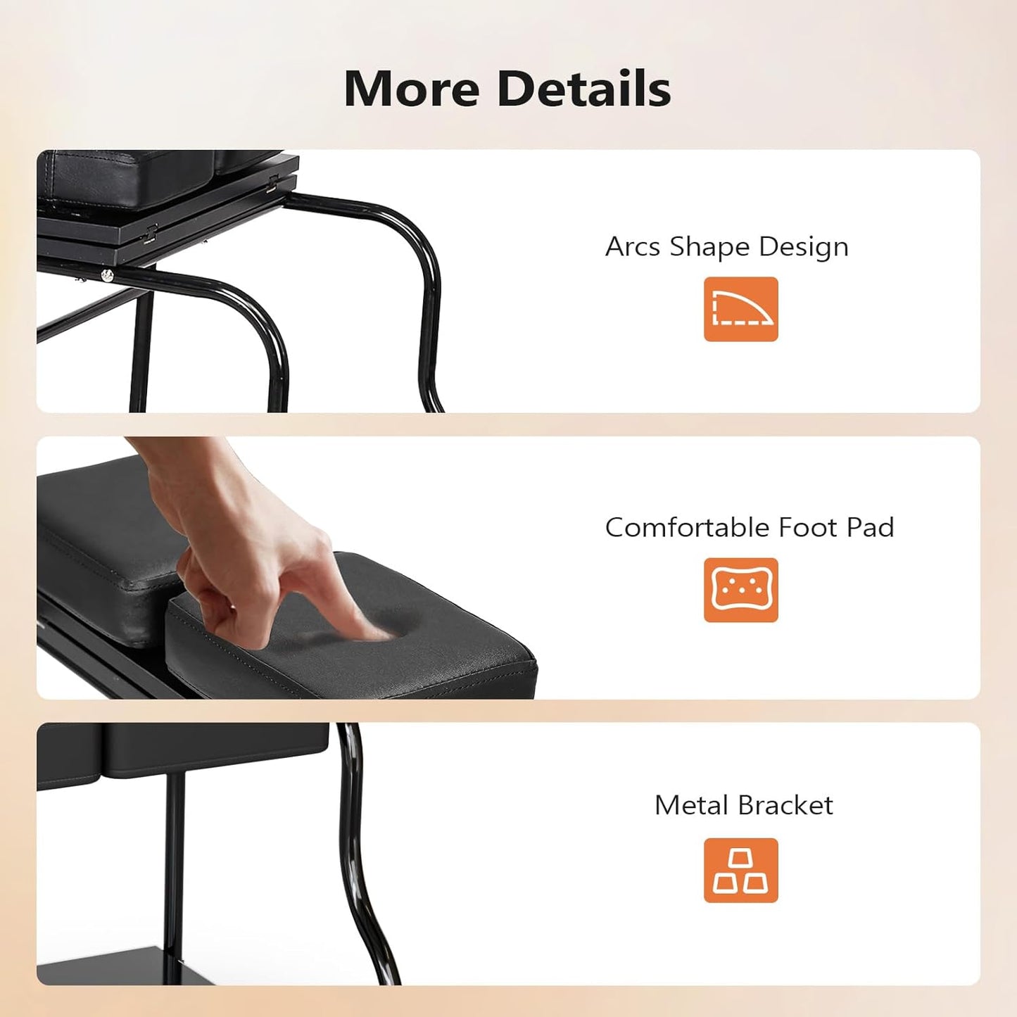 Mobile Pedicure Spa Cart - Beauty Salon Foot Bath Trolley with Lockable Wheels & Storage Shelves | Black