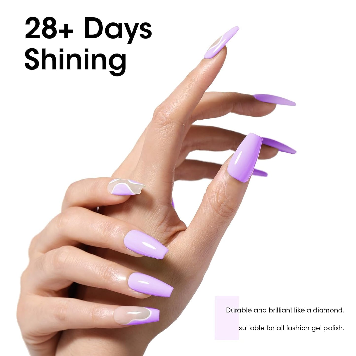 GELLEN Gel Top Coat & Base Coat Set - No Wipe Ultra Glossy Nail Gel | 2 Pcs 18ml, Long-Lasting Shine