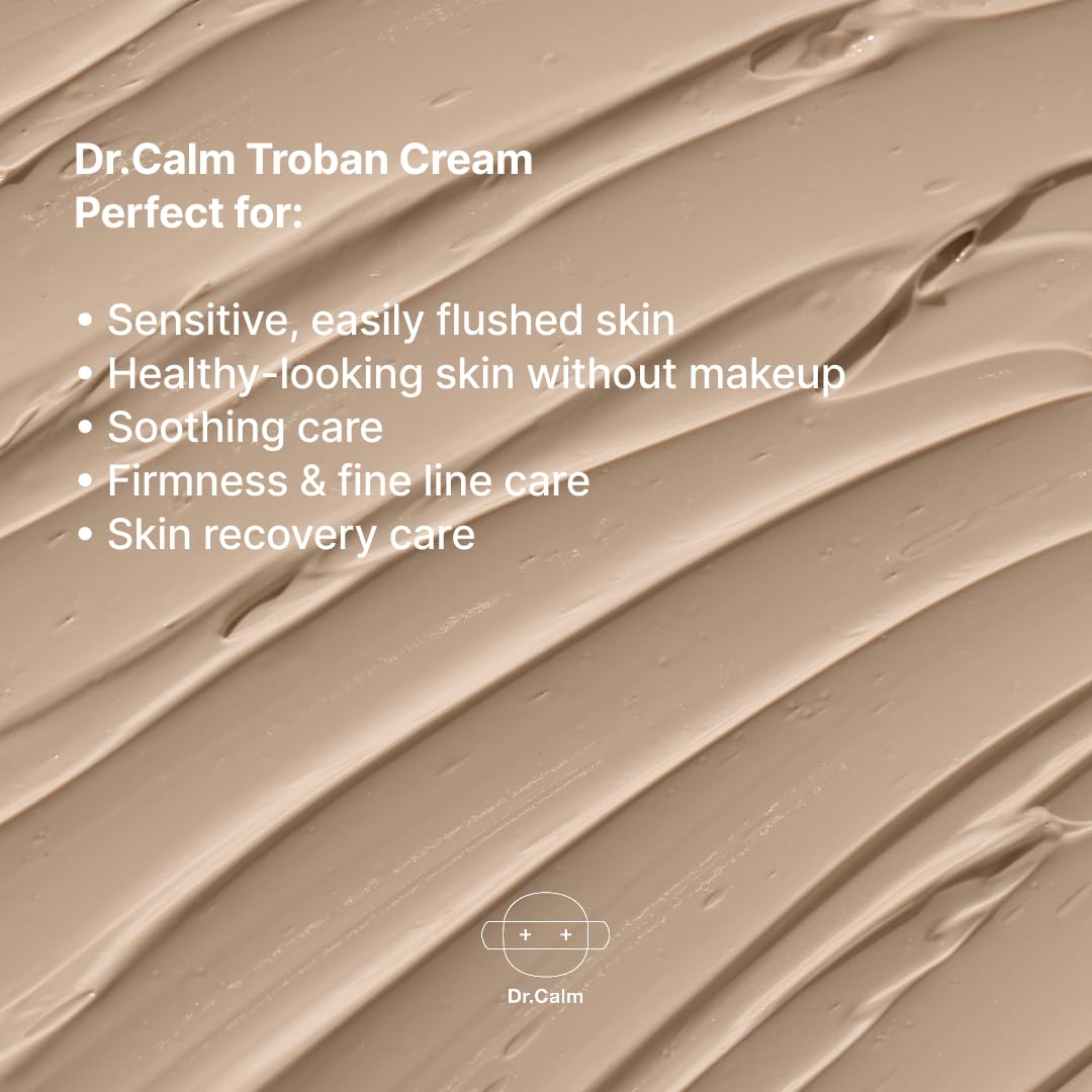 Dr.Calm Troban PDRN & Peptides Skin Barrier Repair Cream | Korean Face Moisturizer - 0.84 fl oz (25ml)
