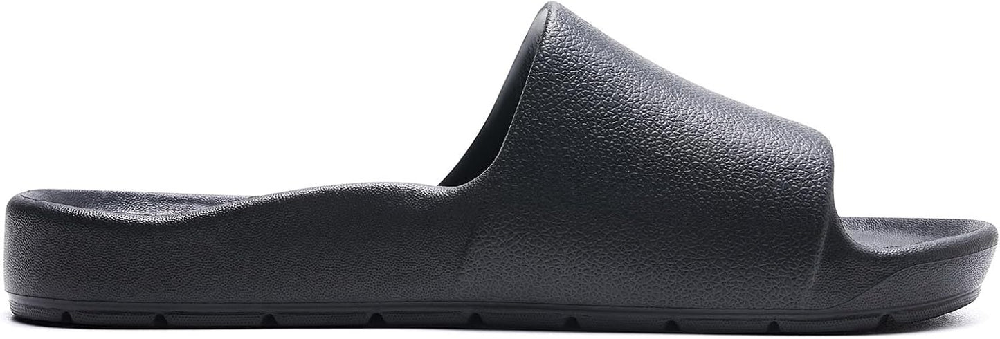 Arch Support Slides - Quick Drying Shower Shoes for Men & Women | Soft Cushioned Anti-Slip Pool Slides