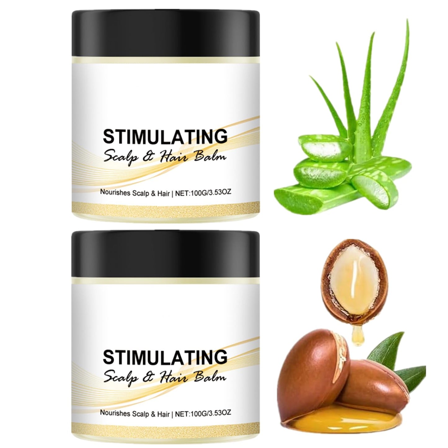 Stimulating Scalp & Hair Balm - Nourishing Shea & Mango Butter Blend for Thicker Strands | 100g