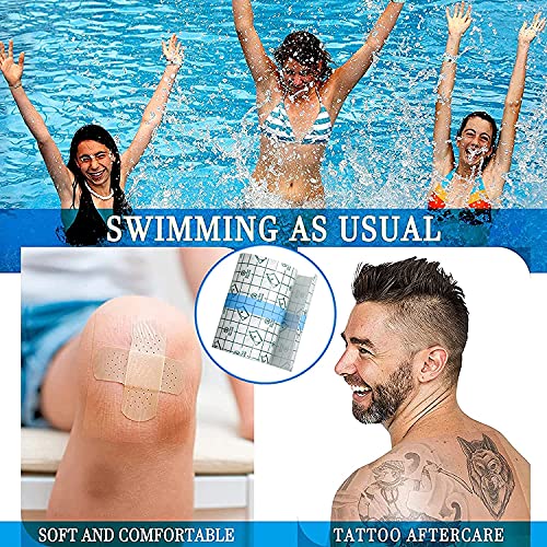DPBB Waterproof Transparent Tattoo & Wound Bandage Roll 6in x 2yds - Sterile Adhesive Film for Aftercare & Healing
