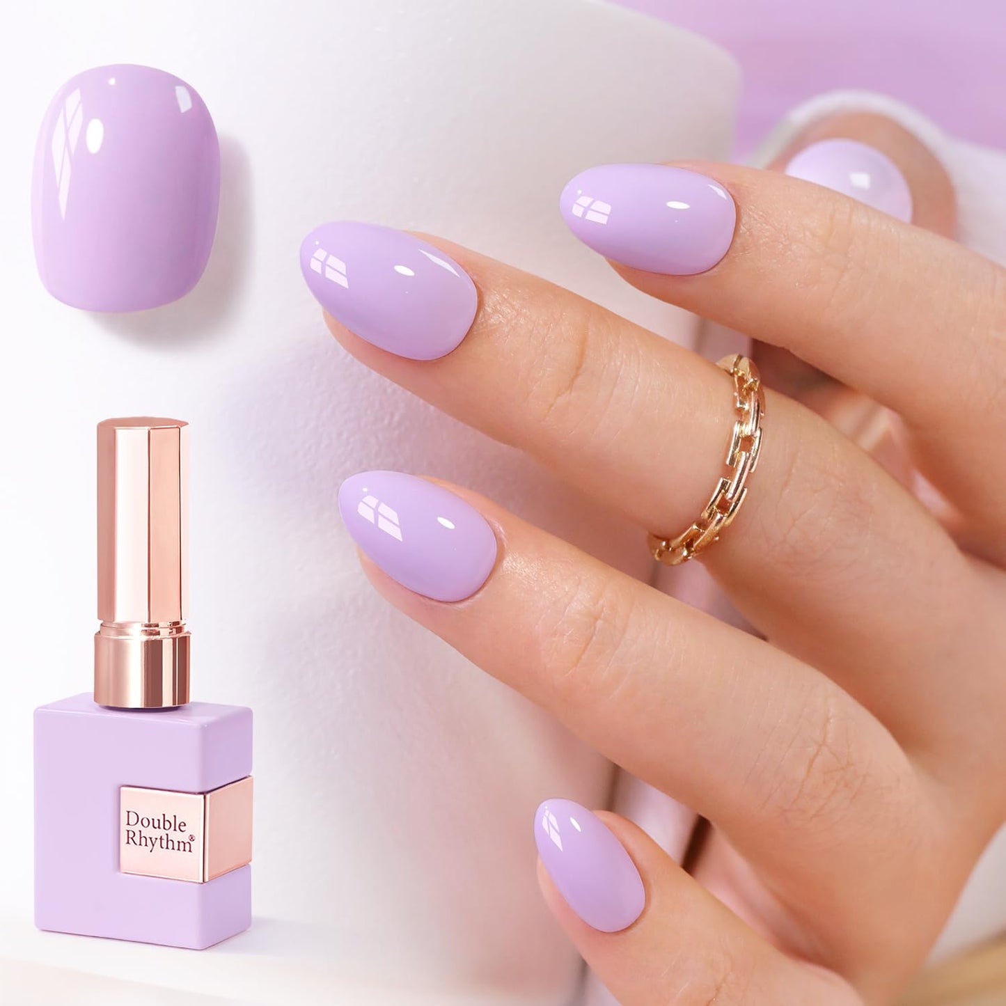 Gel Nail Polish - Translucent Light Milky Pastel for DIY Manicure | 0.5 Oz Rose Pink