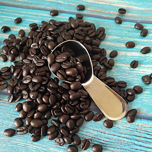 CoaGu 3-Pack 15ml Stainless Steel Coffee Scoops for Precision Brewing
