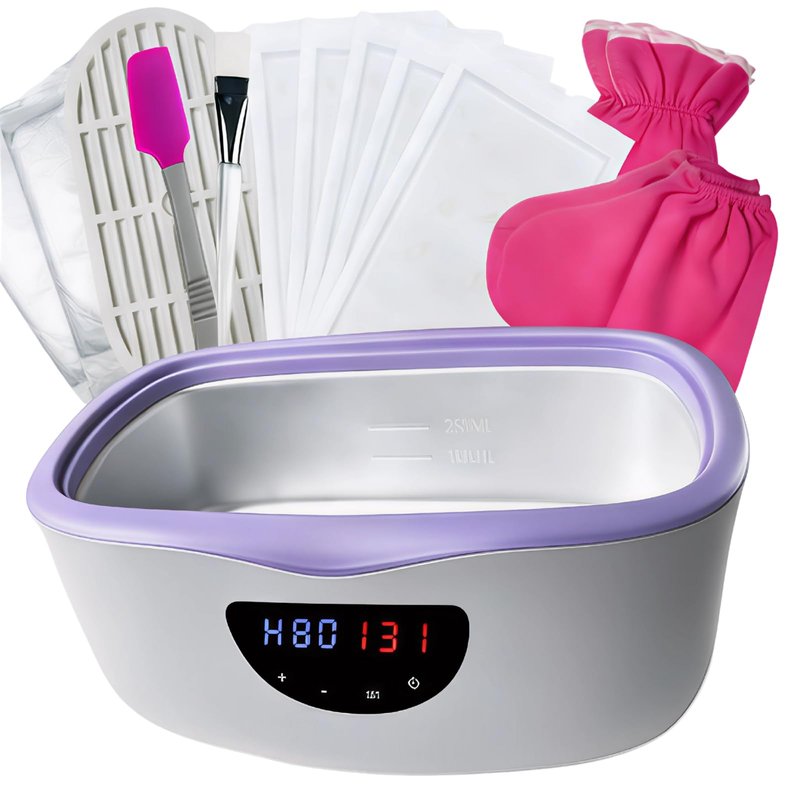 KmaxShip Paraffin Wax Machine for Hand and Feet - 5000ml Large Capacity Paraffin Treatment Wax Warmer with 3.85 lbs Refills, Moisturizing 213pcs Kit Paraffin Hand Wax Machine