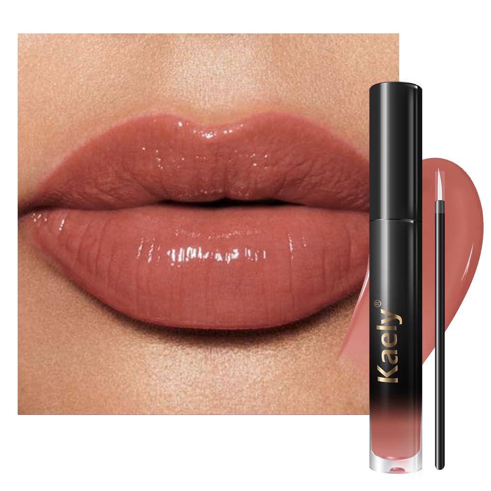 Kaely Longwear No-Budge Lipstick - Highly Pigmented Liquid Lip Color, Waterproof & Smudge-Proof | 24-Hour Wear, Vegan, 18 Nude