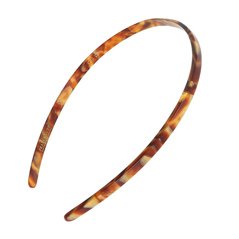 Brown Headband for Women, France Luxe 1/4" Ultracomfort Thin Headband, Africa, Flexible Fit with No Slip Gentle Teeth, All-Day Hold