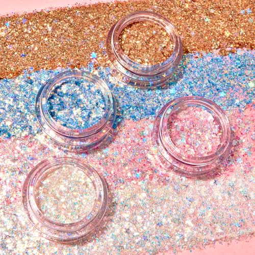 KimChiChic Glitter Sharts - Multi-Use Chunky Body & Hair Glitter Gel, Vegan, 2.5g