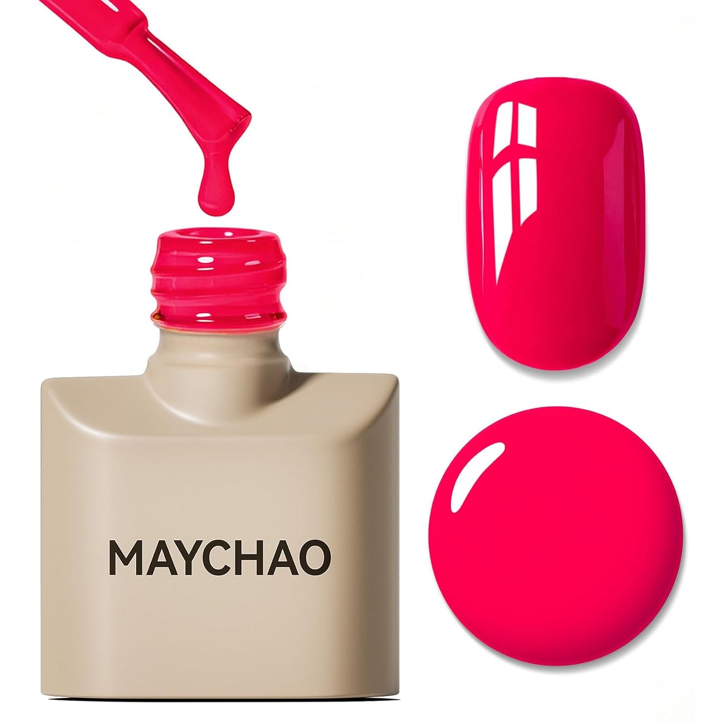 Light Pink Gel Nail Polish - 15ML Soak Off UV/LED for DIY Nail Art | Peach Pink Color, 0.5 OZ
