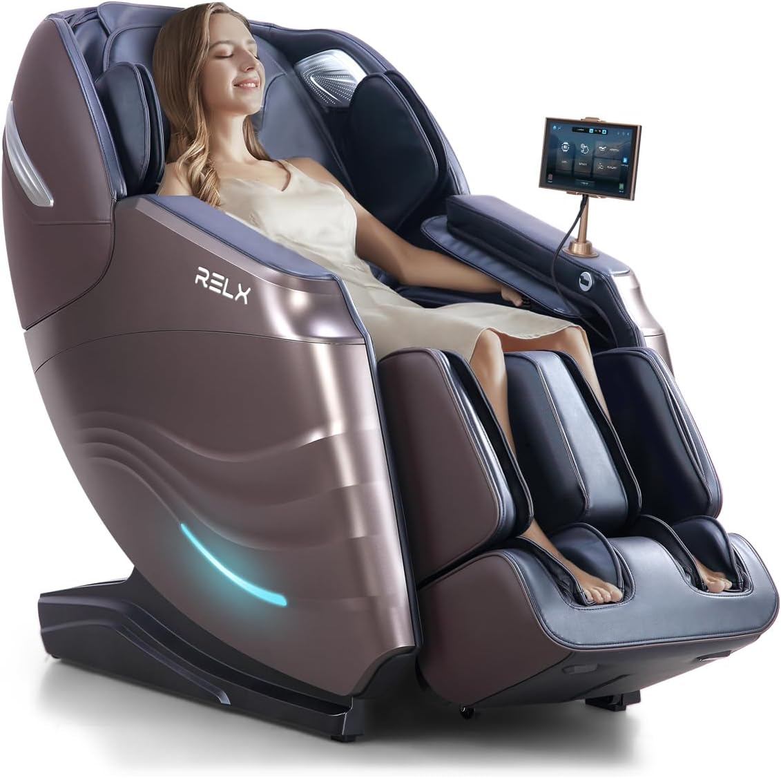 Full Body Shiatsu Massage Chair - 20 Modes, Zero Gravity, Built-In Heat & AI Control | Black